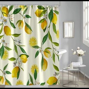 Lemon Shower Curtain 72”x72”(new)